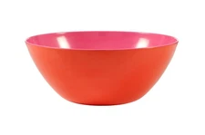 12.5" Serving Bowl - Melamine Dinnerware - Salad, Mixing, Pasta (Orange/Pink ...