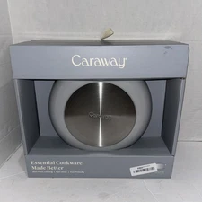 CARAWAY HOME Ceramic Dutch Oven Non-Toxic Non-Stick in Gray Finish 6.5-qt 550°F