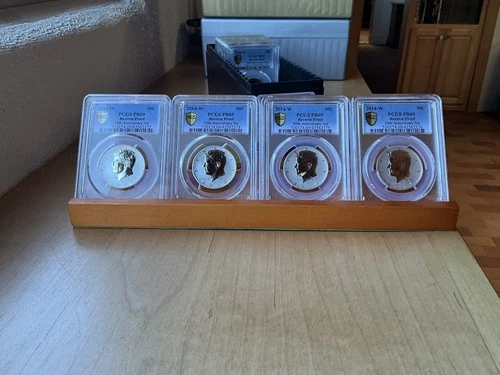 ONE 2014-W Kennedy Silver Half Dollar 50th Anniversary PCGS PR69 Reverse Proof