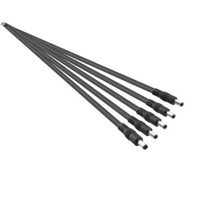 18 Awg Dc Power Pigtail Cable 2.1mm X 5.5mm Barrel Plug Wire Male Connectors For