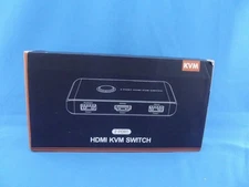 KVM Switch HDMI 2 Port Box, USB & HDMI Switch for 2 Computers New FREE SHIPPING