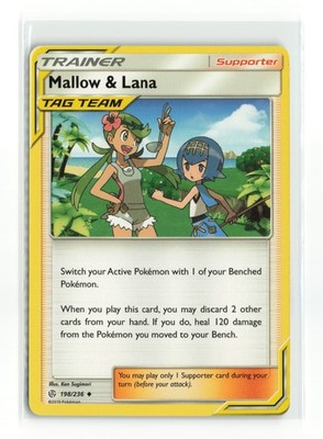MALLOW LANA 198/236 COSMIC ECLIPSE POKEMON TCG NM