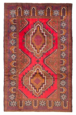 Vintage Traditional Hand-Knotted Area Rug 3'10'' x 6'2'' Oriental Wool Carpet
