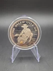 1 oz .999 Fine Silver Alaska The Dream lives on w/gold nugget Last Frontier Vtg