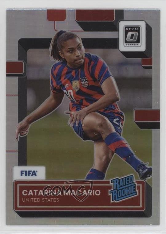 2022-23 Panini Donruss Rated Rookie Optic Holo Prizm Catarina Macario #191 16q5