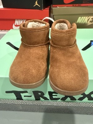 Jumping Beans Toddler Nala Ankle Boots Faux Fur, Chesnut, Size US 7 T