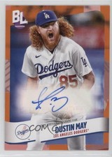 2024 Topps Big League Electric Orange Foil Auto Dustin May #BEO-DM Auto 6m7