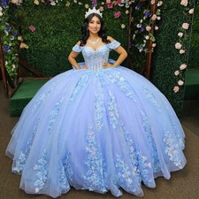 Luxurious QuinceaneraDress for Girls with Rhinestones Appliques Off the Shoulder