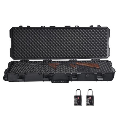 Yescom 40'' Portable Rifle Gun Case with TSA Padlock Valve Waterproof Shock