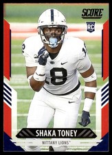 2021 Score Red #396 Shaka Toney - Penn State Nittany Lions - Rookie
