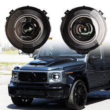2Pcs LED Headlights Fits for Mercedes Benz G Class W463 G63 G500 G550 2008-2018
