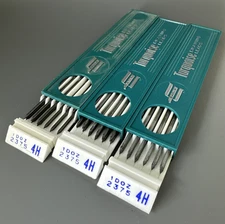 Berol Turquoise Eagle Drawing Leads (33 Individual Leads) 2375 4H Incomplete Box