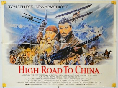 HIGH ROAD TO CHINA (1983) Original Cinema Quad Film Poster - Tom Selleck