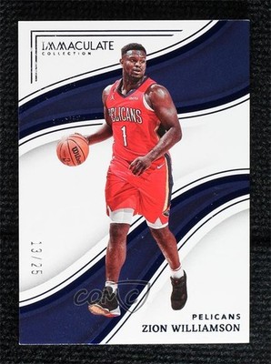 2022-23 Panini Immaculate Blue 13/25 Zion Williamson #49 hs9