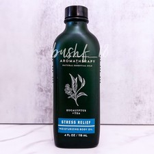 Bath  Body Works STRESS RELIEF EUCALYPTUS TEA Aromatherapy Nourishing Body Oil