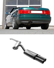 FOX Racing Sportanlage 2x76mm für Audi 80 90 Cabrio Coupe ab 7.94 Typ 89 2.6 2.8