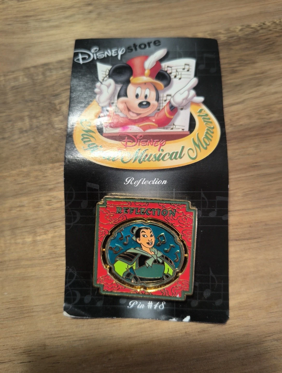 Disney Magical Musical Moments Mulan Li Shang Reflection Spinner Pin #48 Spins