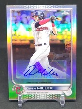 2022 Topps Chrome Update Owen Miller Veteran Refractor Autograph #AC-OM