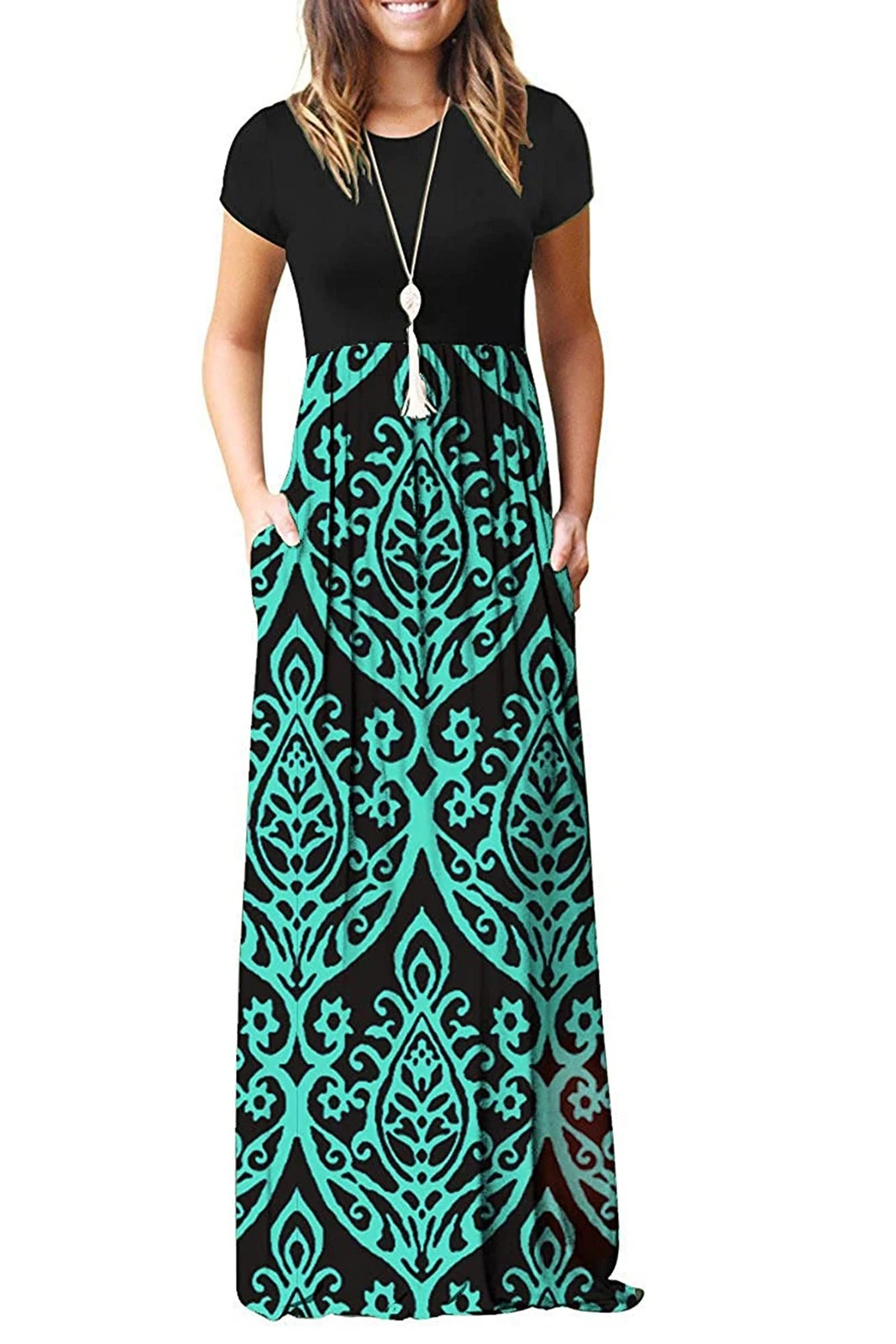MISFAY Women Short Sleeve Loose Plain Maxi Dresses Casual Long Dresses Pocket...
Opens in a new wind