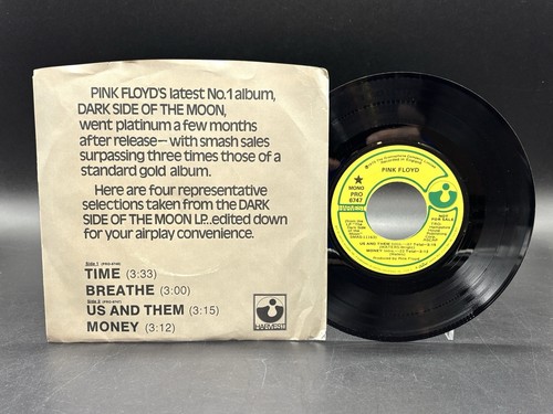 Promo 45 EP Pink Floyd~Harvest “Money” Mono Near Mint~1973~4 Edited Tracks - Picture 4 of 7
