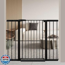 Fairy Baby 38" Extra Tall Pet Gate for Stairs, 29.5"-48.8" Extra Wide Long Do