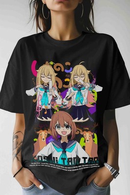 Anime My Deer Friend Nokotan Torako Tshirt Anko Black T Shirt
