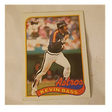 Topps 1989 Kevin Bass #646 Houston Astros Baseball Card Base Set MLB