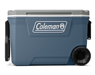 Coleman 316 Series 62QT Wheeled Cooler - Keeps Ice 5 Days - Lakeside Blue New
