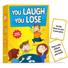 You Laugh You Lose Game - Funny Charades Kids Games - Board Games for Kids & ...