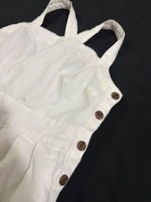 Gap Linen Summer Dress, White, Size 4 (Item #1162)