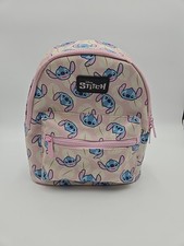 Disney Stitch Mini Backpack Pink Bioworld PVC Bag Lilo  Stitch