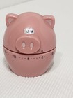 Jo!e Pink Pig Kitchen Timer 60 Minute Mechanical Twist Timer - Tested Working — photo 2