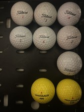 Golfbälle 9 Stück, 7xTitleist Pro V1 X 392 PTS, 2xNassau 458 Golfball