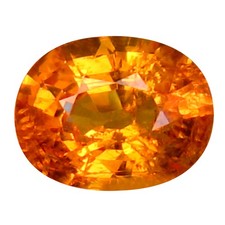 1.18 ct Impressive Oval Cut (7 x 5 mm) Namibia Fanta Orange Spessartine Gemstone