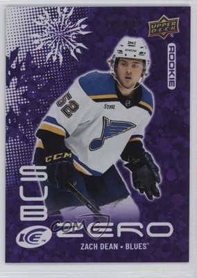 2024-25 Upper Deck Ice Sub Zero Rookies /699 Zach Dean #SZ-ZD RC 1i3m