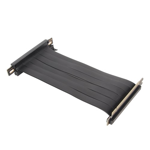 (Black)PCIE 3.0 X16 GPU Riser Cable High Speed Flexible Right Angle PCI-E Port - Afbeelding 5 van 12