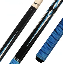 KL 141 Koda Sports K2 4 Pt.Black/Blue Recon Graphic 2 Pc. Billiards Pool Cue