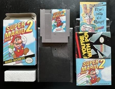 Super Mario Bros. 2 Complete in Box CIB with Inserts! (Nintendo, NES 1988) 🔥