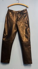 Damen- LEDERHOSE OHNE PO-TASCHEN in schwarz -aus Nappaleder! in ca. Gr. 42