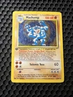 (Damaged) Pokémon TCG Machamp Holo 1st Edition Base Set #8/102 Holo Rare Card