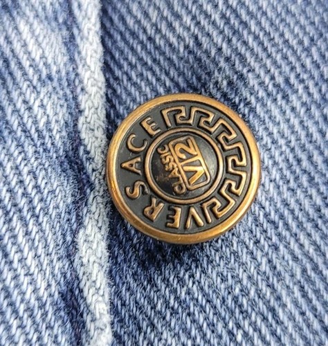 Versace Classic V2 Jeans Size 36W Blue Pockets Button Fly Vintage 90s - Picture 7 of 13