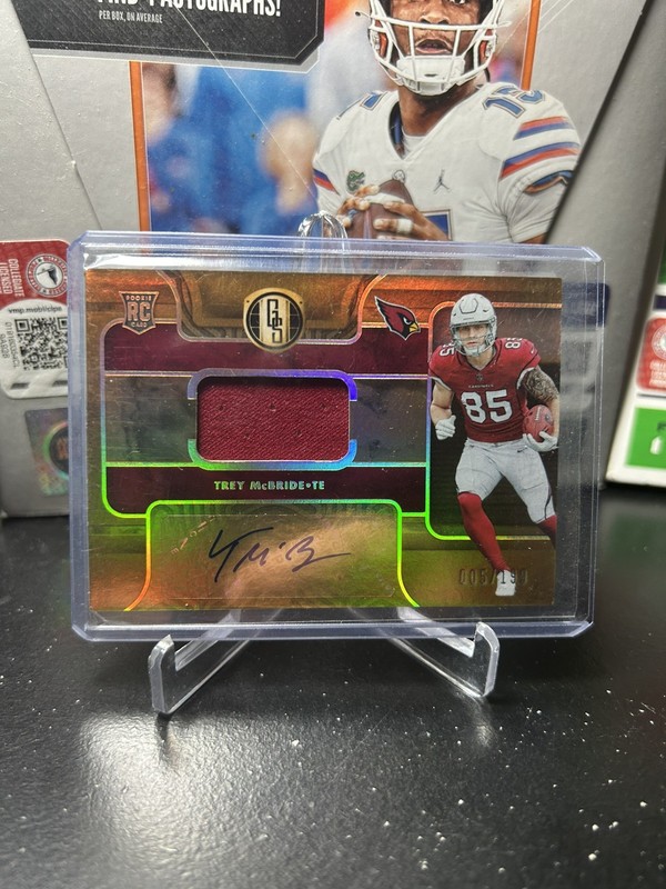 2022 Gold Standard Football Trey McBride RPA Patch Auto /199 Arizona Cardinals