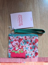 Strawberry Shortcake Coin Pouch Purse with Wristlet Strap