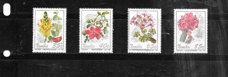 NAMIBIA SC#762-5 1994 FLOWERS MNH XF OLD MINT PICTORIAL TOPICAL STAMP SET