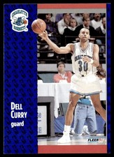 1991-92 Fleer Dell Curry Charlotte Hornets #19