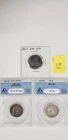 seated liberty quarters ANACS 1854 EF 40  ANACS 1858 EF 45  &  1857 not cerified