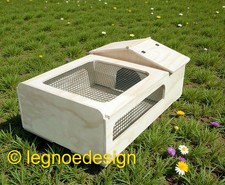CASETTA PER TARTARUGHE DI TERRA CON TERRARIO E RETE 60x40x21