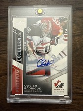 2020-21 Team Canada Juniors - Men's U-20 Olivier Rodrigue POE #29 Auto (RC)