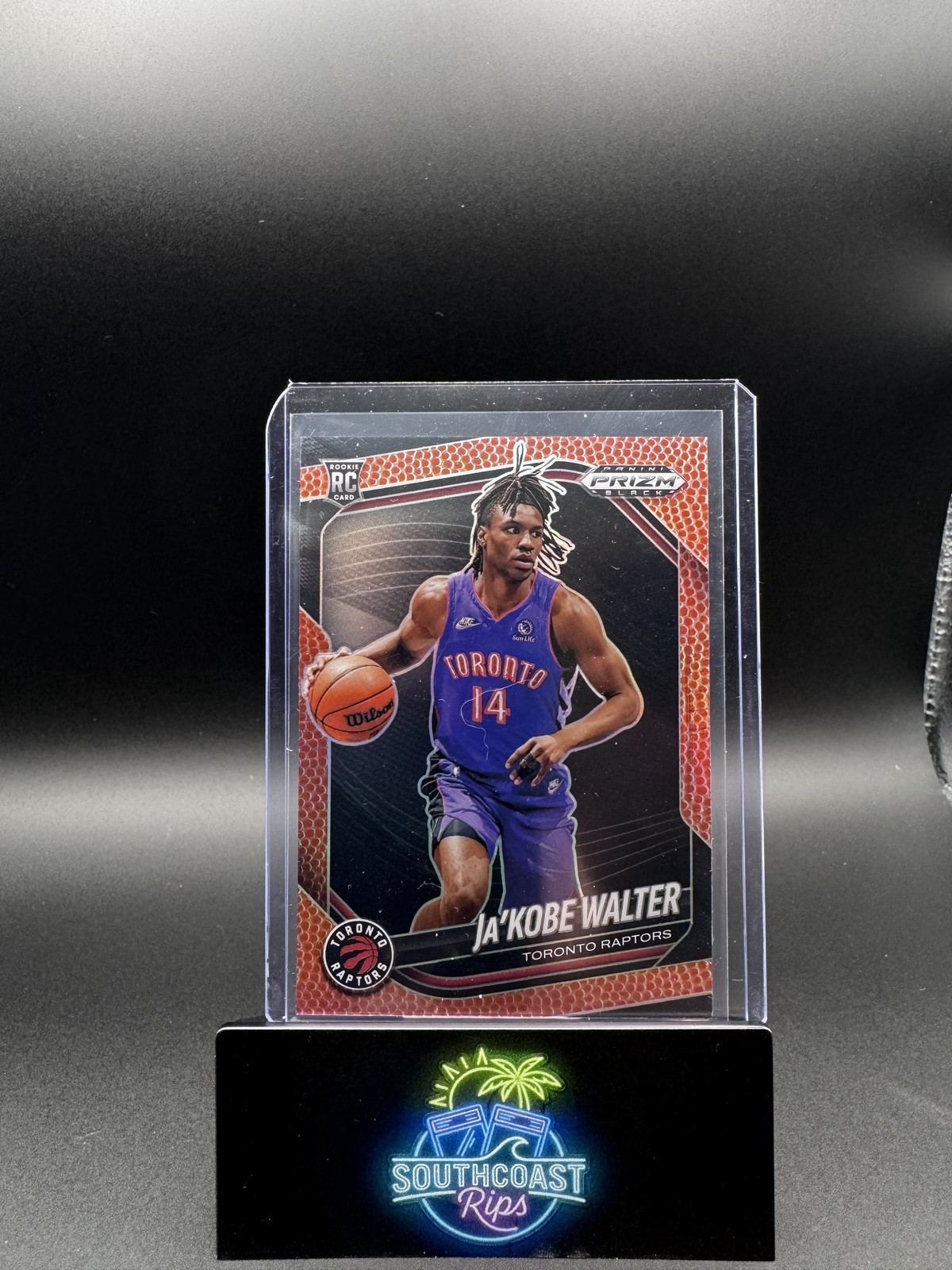 2024-25 Panini Prizm Black #99 Ja'Kobe Walter Basketball Prizms #/225