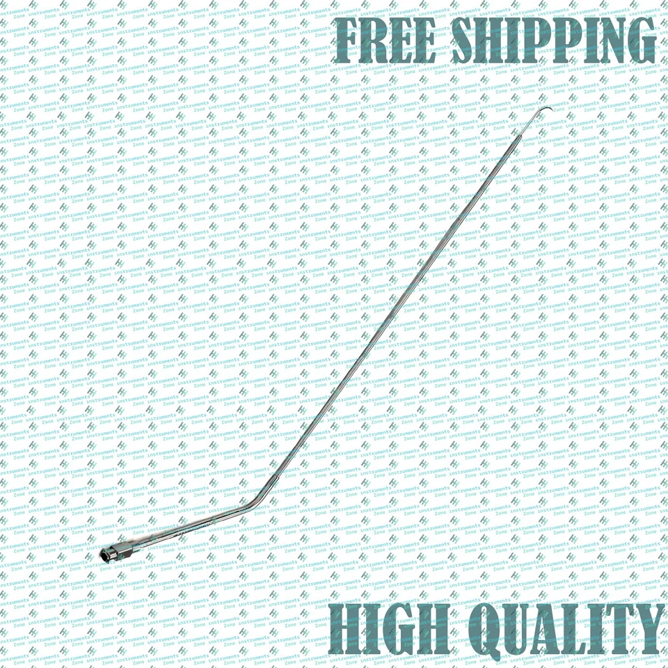 Aguja de inyección laríngea Kleinsasser punta en ángulo 90°, bloqueo Luer, herramienta otorrinolaringológica de 1 mm Foto 4 de 4